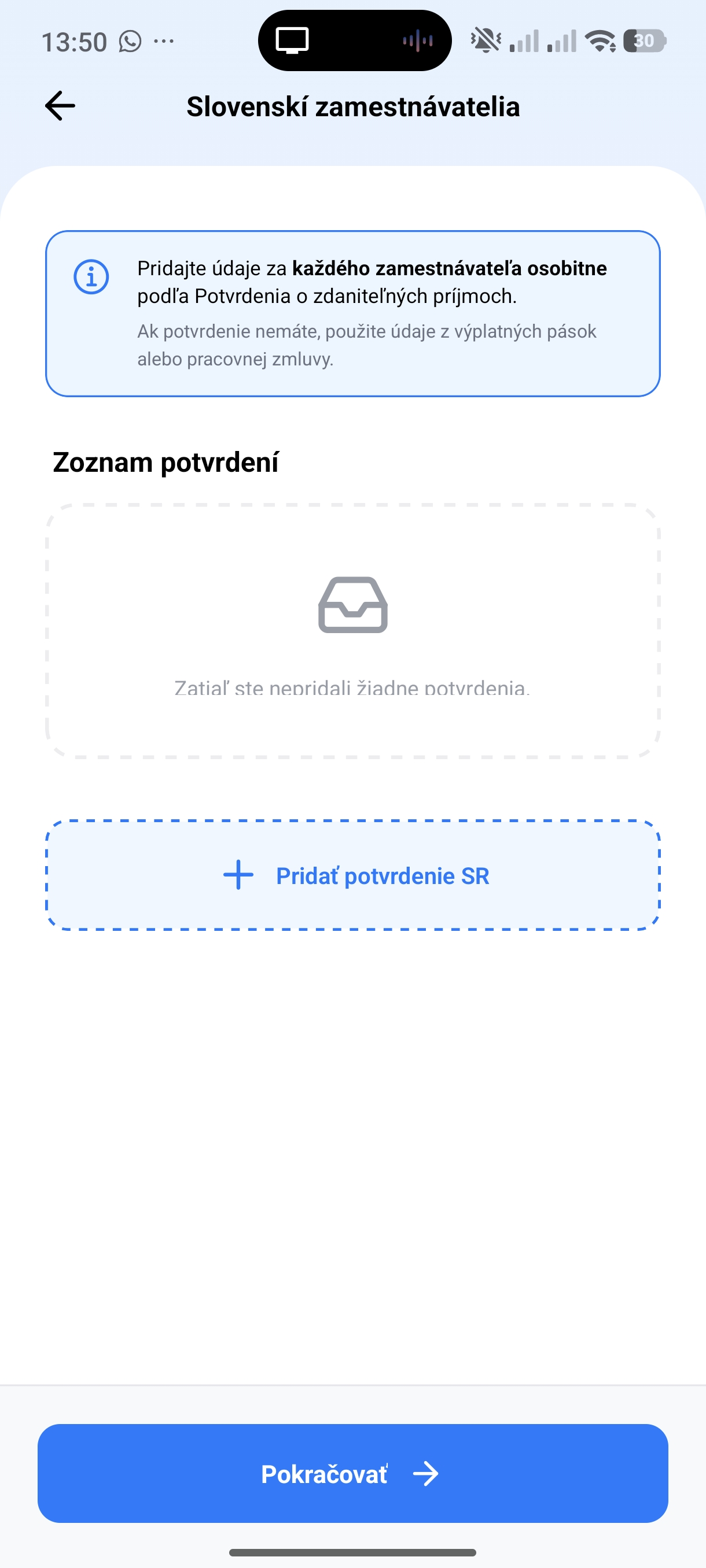 Ukážka aplikácie