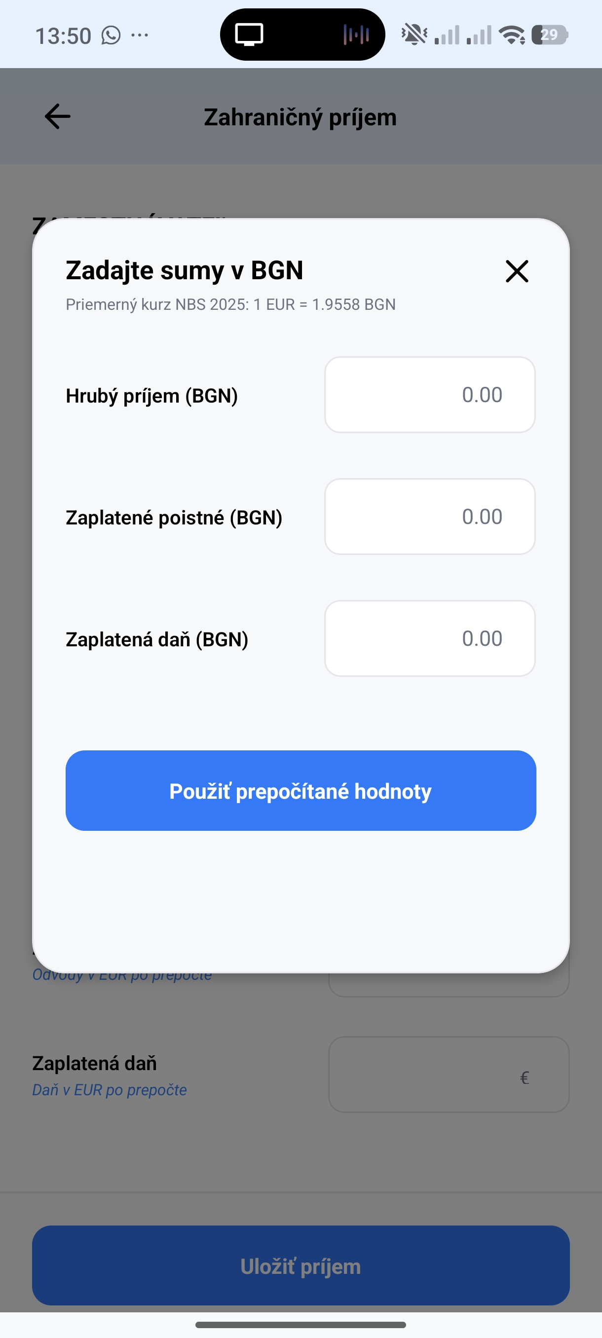 Výber krajiny
