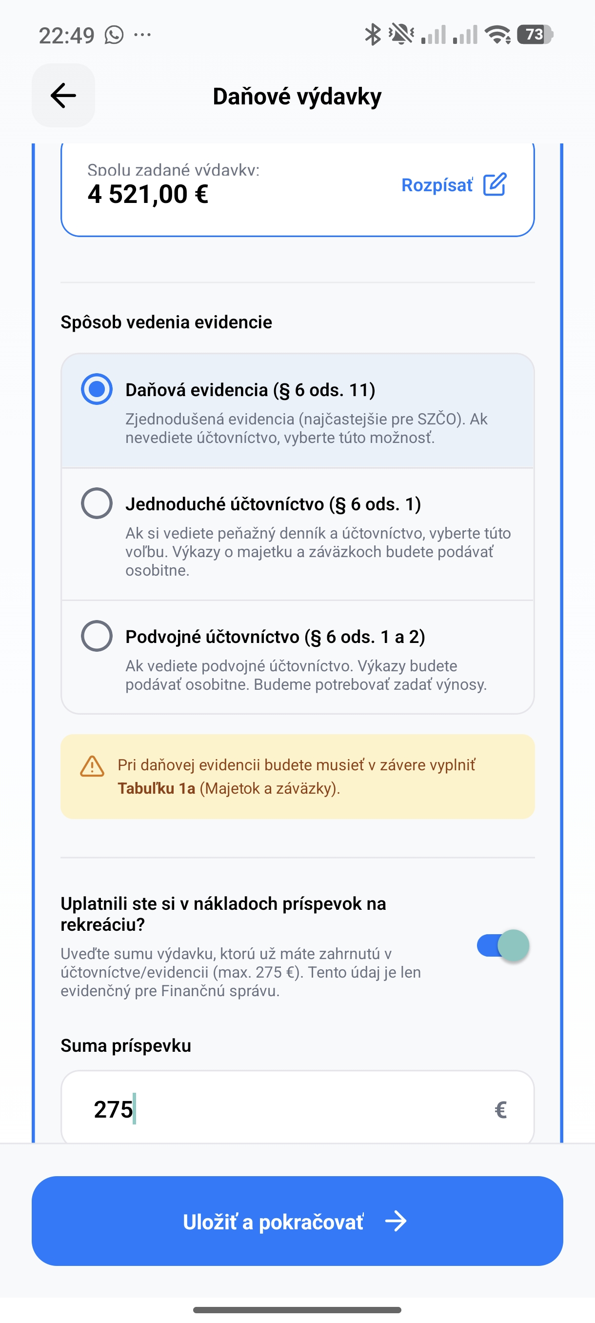 Porovnanie paušálnych a skutočných výdavkov
